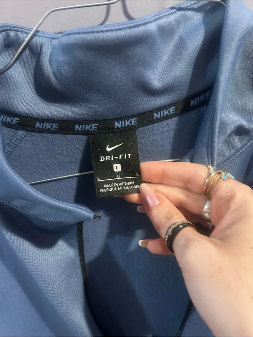 Nike Dri-FIT Men’s Quarter Zip Pullover | Size Large | Barely Worn | Blue